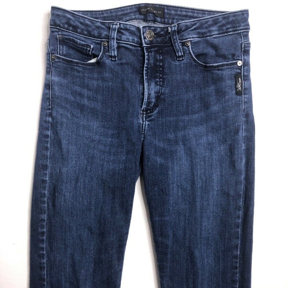 Silver Jeans Womens Size 28x29 Mazy Skinny Blue